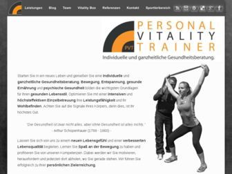 personal-vitality-trainer.de website preview