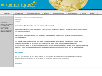 momentum-akademie.de website preview