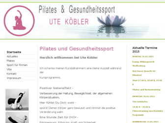 pilates-gesundheitssport.de website preview
