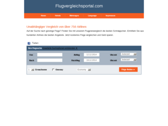 flugvergleichsportal.com website preview