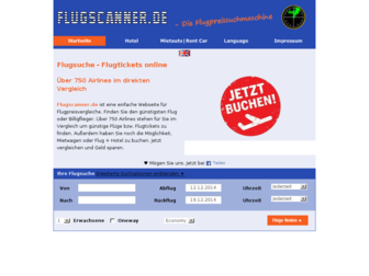 flugscanner.de website preview