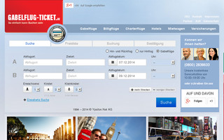 gabelflug-ticket.de website preview