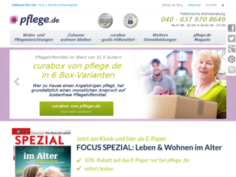 pflege.de website preview