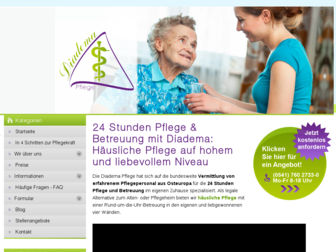 diadema-pflege.de website preview