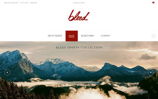 bleed-clothing.com website preview