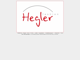hegler-fashion.de website preview