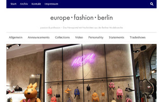 europefashion.berlin website preview