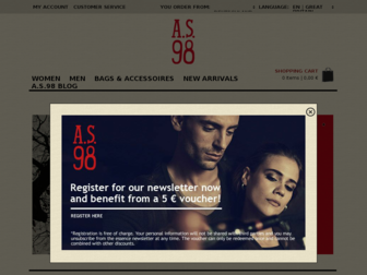 as98-shop.de website preview