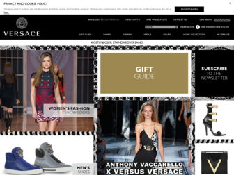 de.versace.com website preview