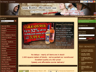 battlemerchant.com website preview