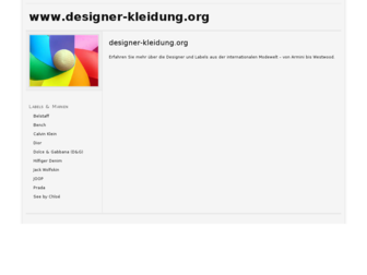 designer-kleidung.org website preview