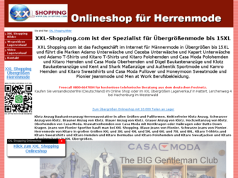 xxl-shopping.com website preview