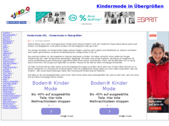 kindermode-uebergroessen.de website preview