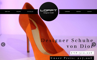 lofft-designer-outlet.de website preview