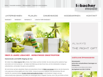 lebacher-mode.de website preview