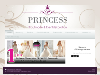 princess-brautmode.de website preview