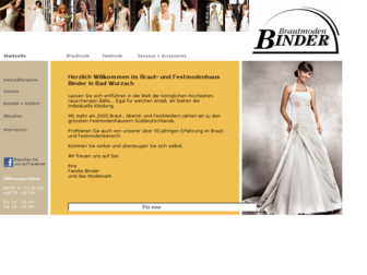 brautmoden-binder.de website preview