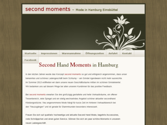secondmoments.de website preview