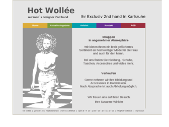 hot-wollee.de website preview