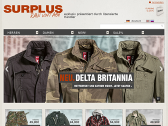 surplus-shop.de website preview