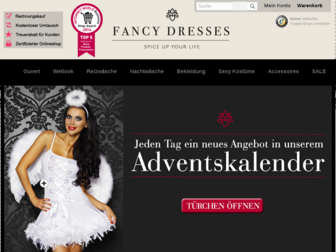 fancy-dresses.de website preview
