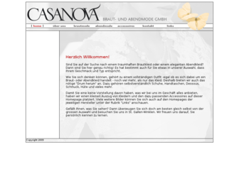 brautmode-casanova.ch website preview