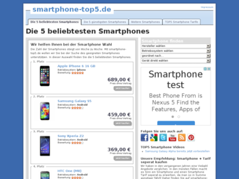 smartphone-top5.de website preview