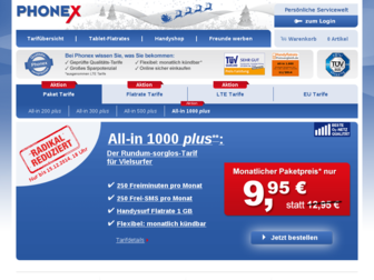 phonex.de website preview