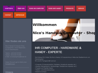 nicos-handyshop.de website preview