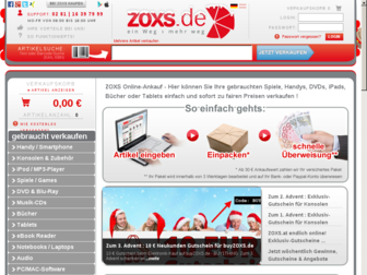 zoxs.de website preview