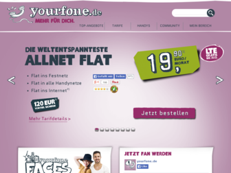 yourfone.de website preview