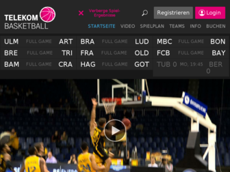 telekombasketball.de website preview