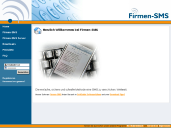 firmen-sms.de website preview