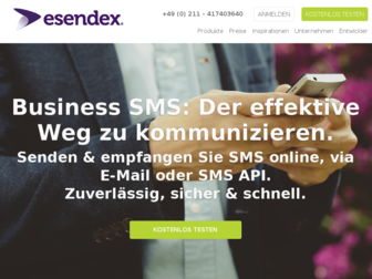 esendex.de website preview