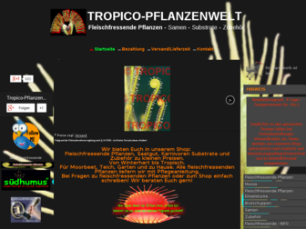 tropico-pflanzenwelt.de website preview
