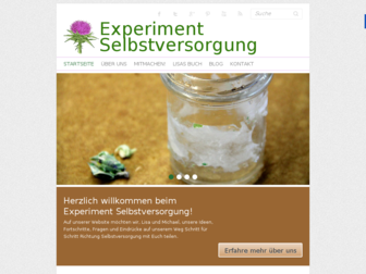 experimentselbstversorgung.net website preview