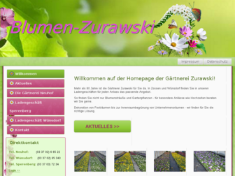 blumen-zurawski.de website preview