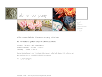 blumencompany.de website preview