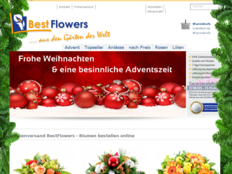 bestflowers.de website preview