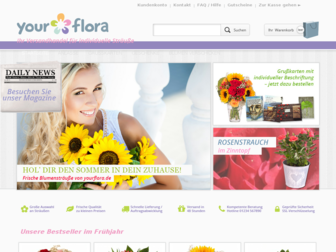yourflora.de website preview