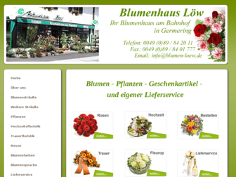 blumen-loew.de website preview