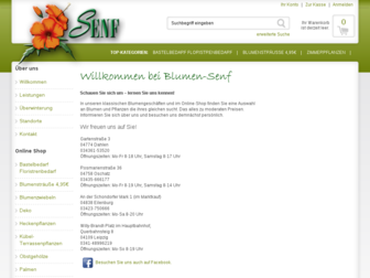 blumen-senf.de website preview