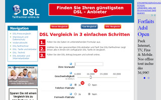 dsl-tarifrechner-online.de website preview