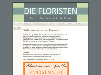 diefloristen-muenster.de website preview