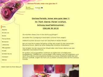 gloriosa-floristik.de website preview