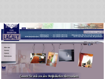 dekoration-lagaly.de website preview
