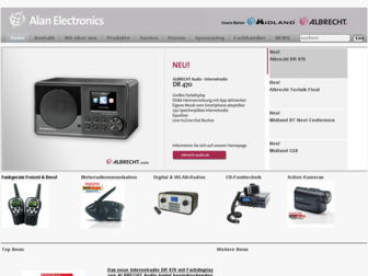 alan-electronics.de website preview