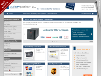 battery-partner.de website preview
