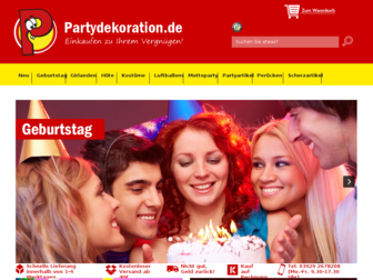 partydekoration.de website preview