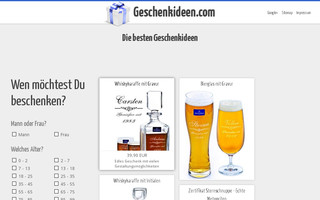 geschenkideen.com website preview